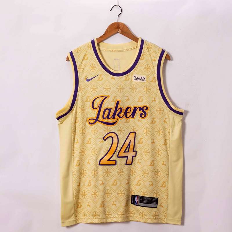 Los Angeles Lakers 20/21 Gold #24 BRYANT Basketball Jersey (Stitched)