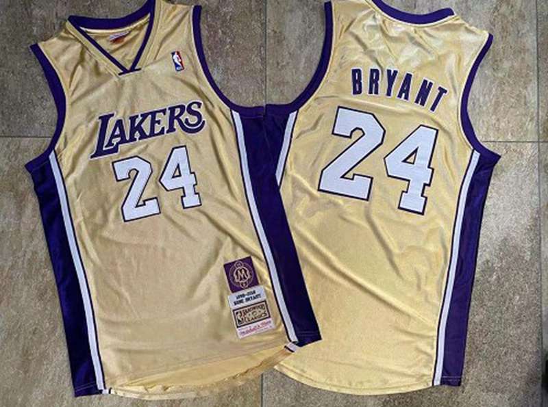 Los Angeles Lakers 2020 Gold #24 BRYANT Classics Basketball Jersey (Closely Stitched)