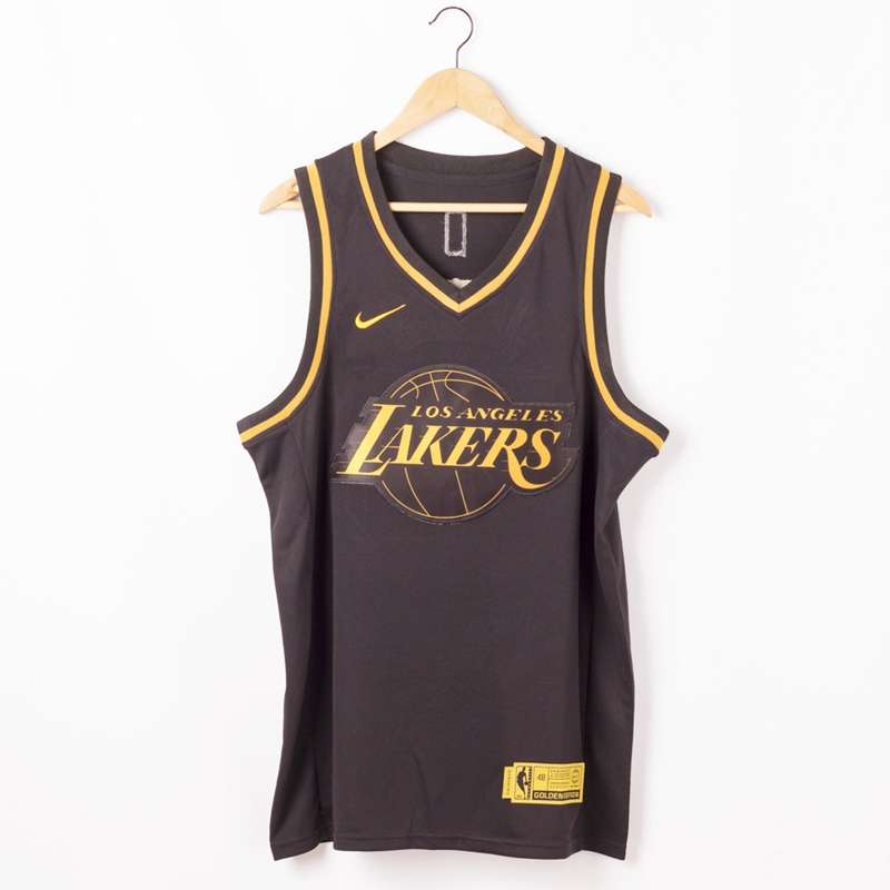 Los Angeles Lakers 2020 Black Gold #23 JAMES Basketball Jersey (Stitched)