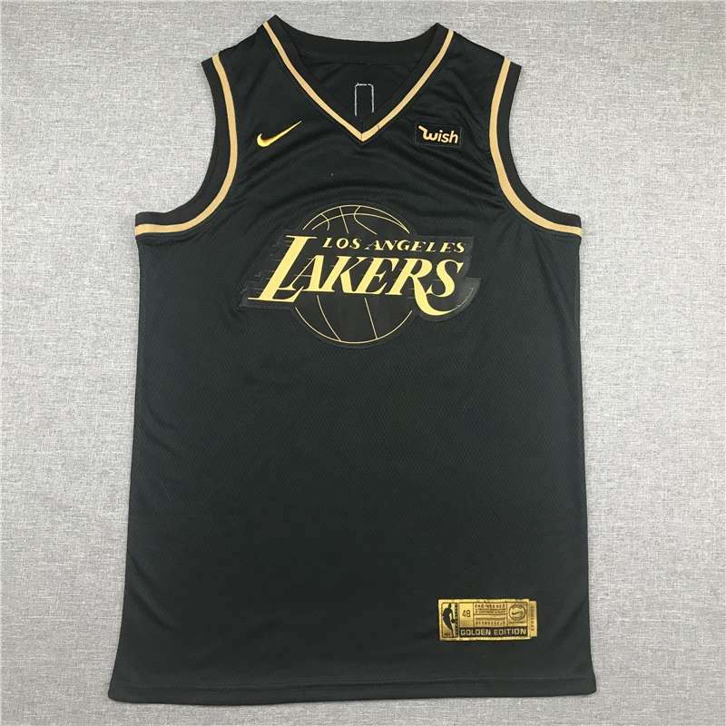 Los Angeles Lakers 2020 Black Gold #24 BRYANT Basketball Jersey (Stitched)