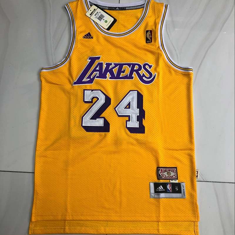 Los Angeles Lakers 1971/72 Yellow #24 BRYANT Classics Basketball Jersey (Closely Stitched)