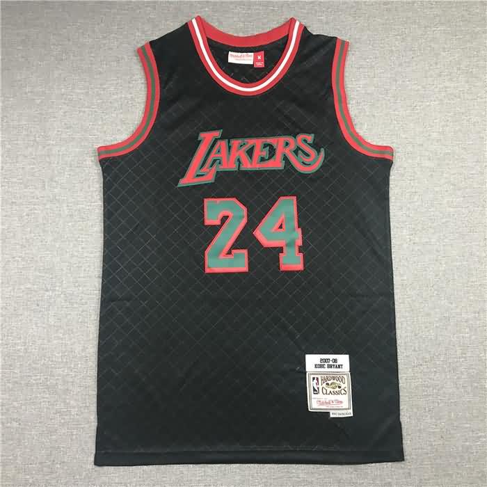 Los Angeles Lakers 2007/08 Black #24 BRYANT Classics Basketball Jersey 02 (Stitched)