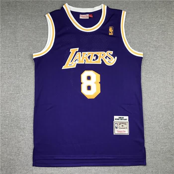 Los Angeles Lakers 1996/97 Purple #8 BRYANT Classics Basketball Jersey (Stitched)