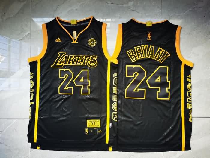 Los Angeles Lakers Black #24 BRYANT Classics Basketball Jersey 05 (Stitched)