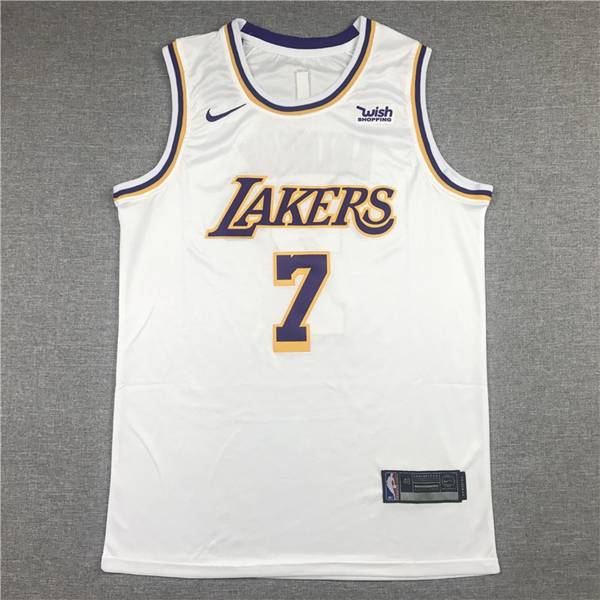 Los Angeles Lakers White #7 ANTHONY Basketball Jersey (Stitched)