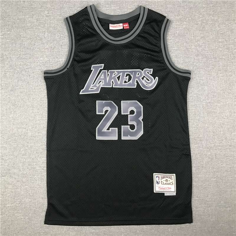 Los Angeles Lakers Black #23 JAMES Classics Basketball Jersey (Stitched)