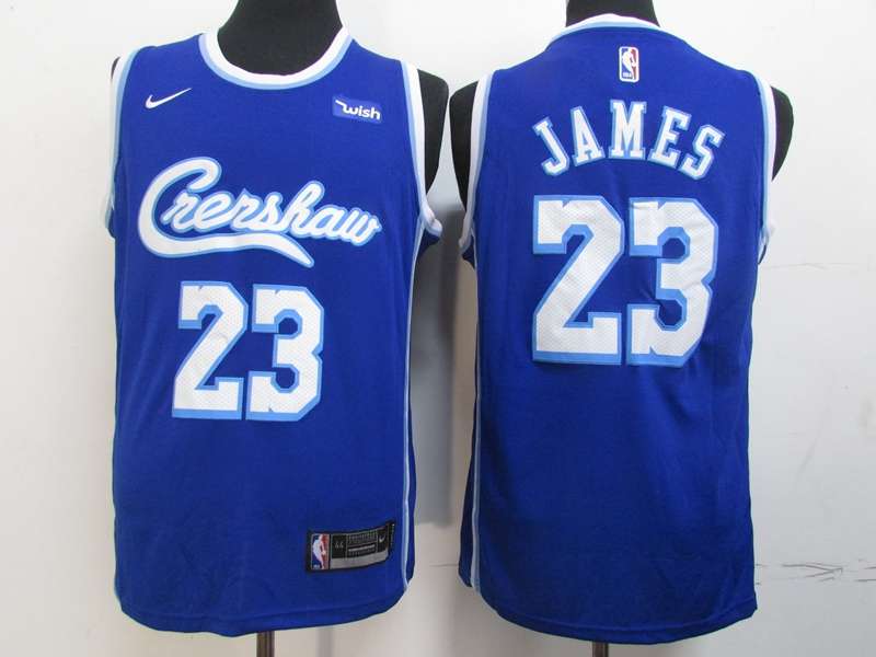 Los Angeles Lakers Blue #23 JAMES Basketball Jersey 03 (Stitched)