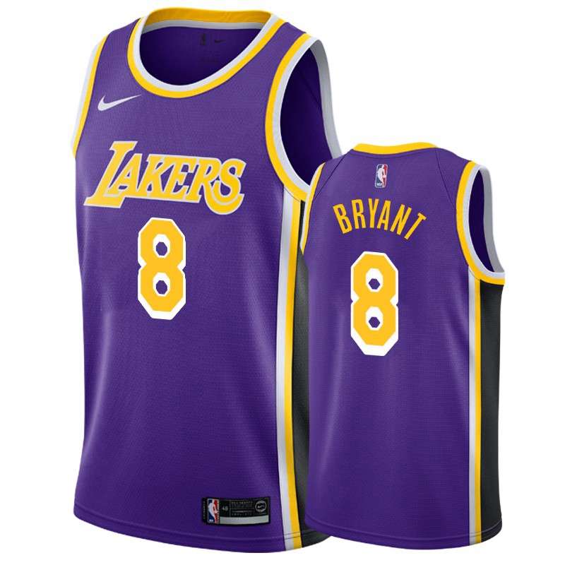 Los Angeles Lakers Purple #8 BRYANT Basketball Jersey (Stitched)