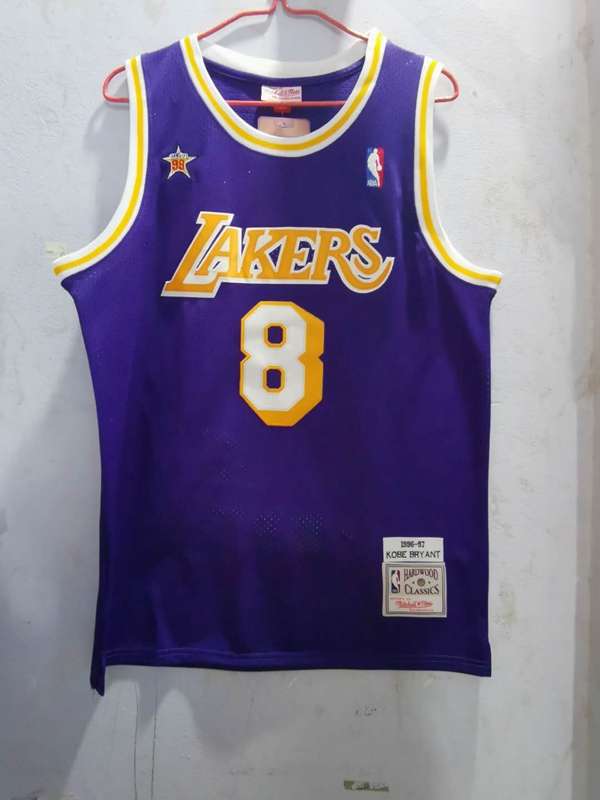 Los Angeles Lakers Purple #8 BRYANT Basketball Jersey 04 (Stitched)