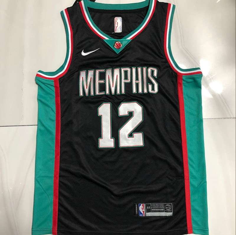 Memphis Grizzlies 20/21 Black #12 MORANT Basketball Jersey (Closely Stitched)