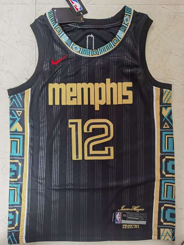 Memphis Grizzlies 20/21 Black #12 MORANT City Basketball Jersey (Stitched)