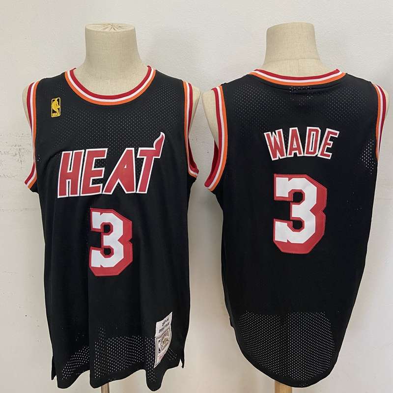 Miami Heat 2003/04 Black #3 WADE Classics Basketball Jersey (Stitched)