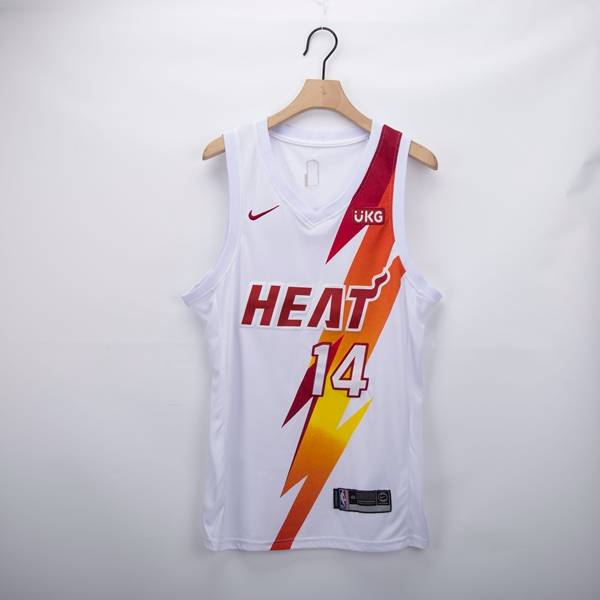 Miami Heat 20/21 White #14 HERRO Basketball Jersey (Stitched)