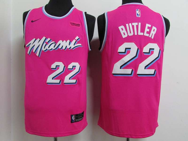 Miami Heat 2020 Pink #22 BUTLER City Basketball Jersey (Stitched)