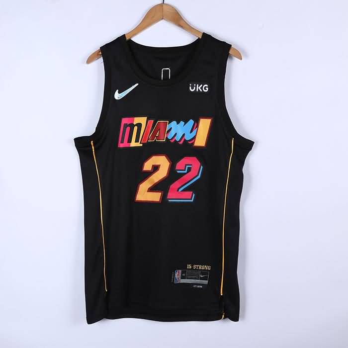 Miami Heat 21/22 Black #22 BUTLER City Basketball Jersey (Stitched)