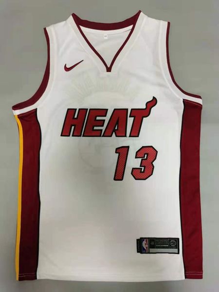 Miami Heat White #13 ADEBAYO Basketball Jersey (Stitched)