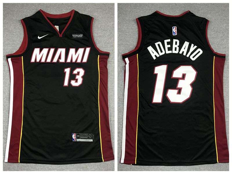 Miami Heat Black #13 ADEBAYO Basketball Jersey (Stitched)