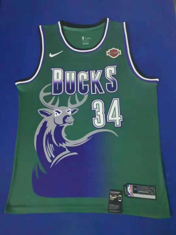 Milwaukee Bucks Green #34 ALLEN Basketball Jersey (Stitched)