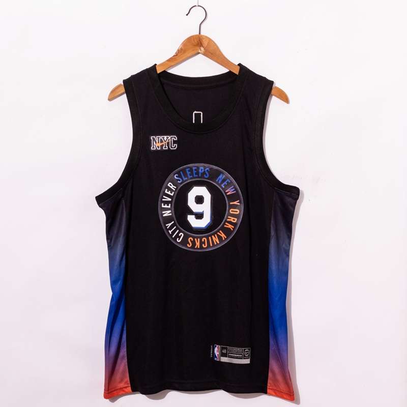 New York Knicks 20/21 Black #9 BARRETT City Basketball Jersey (Stitched)