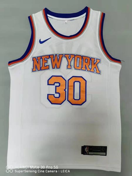New York Knicks White #30 RANDLE Basketball Jersey (Stitched)