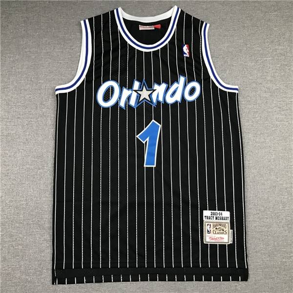 Orlando Magic 2003/04 Black #1 McGRADY Classics Basketball Jersey (Stitched)