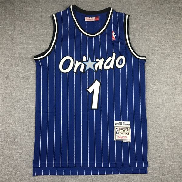 Orlando Magic 1993/94 Blue #1 HARDAWAY Classics Basketball Jersey (Stitched)