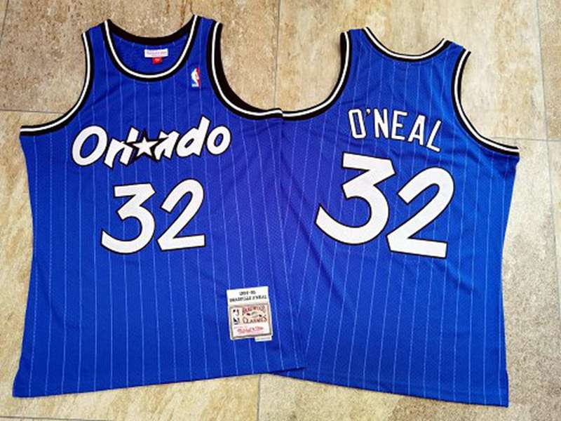 Orlando Magic 1994/95 Blue #32 ONEAL Classics Basketball Jersey (Closely Stitched)