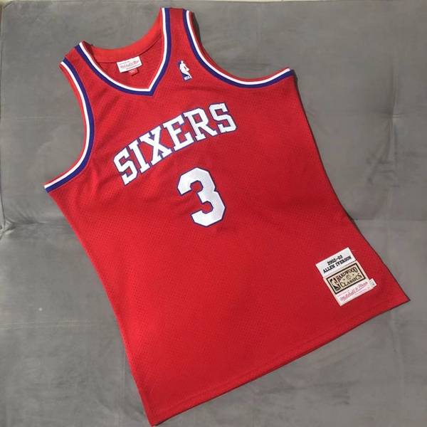 2002/03 Philadelphia 76ers Red #3 IVERSON Classics Basketball Jersey (Closely Stitched)