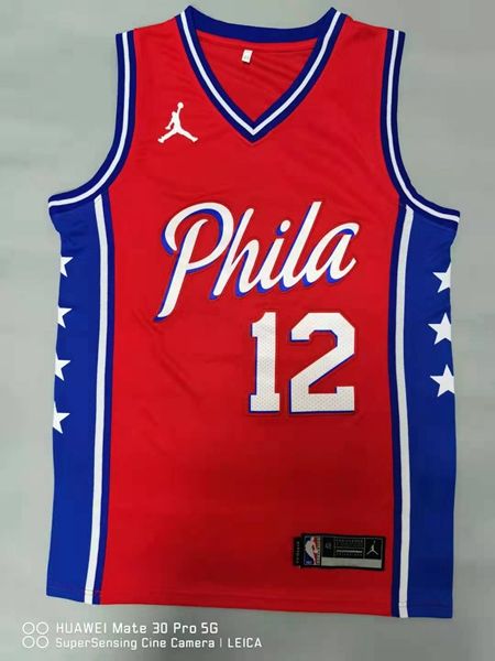 20/21 Philadelphia 76ers Red #12 HARRLS AJ Basketball Jersey (Stitched)
