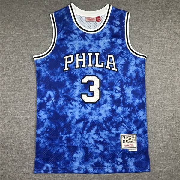 Philadelphia 76ers Blue #3 IVERSON Classics Basketball Jersey 03 (Stitched)