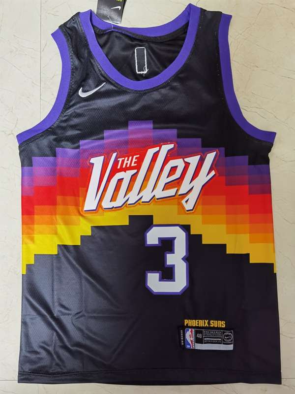 Phoenix Suns 20/21 Black #3 PAUL City Basketball Jersey (Stitched)