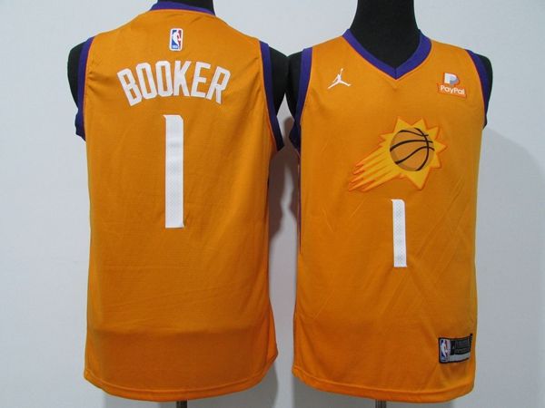 20/21 Phoenix Suns Orange #1 BOOKER AJ Basketball Jersey (Stitched)