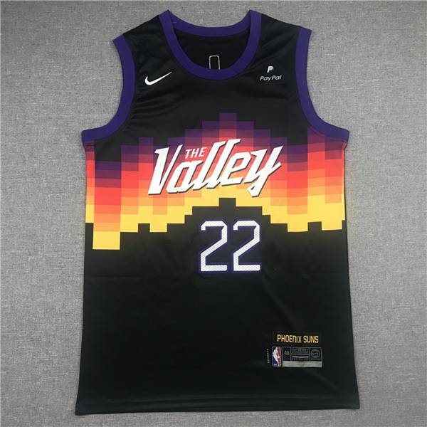 20/21 Phoenix Suns Black #22 AYTON City Basketball Jersey (Stitched)