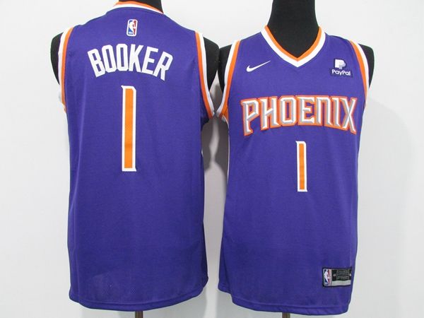 20/21 Phoenix Suns Purple #1 BOOKER Basketball Jersey (Stitched)