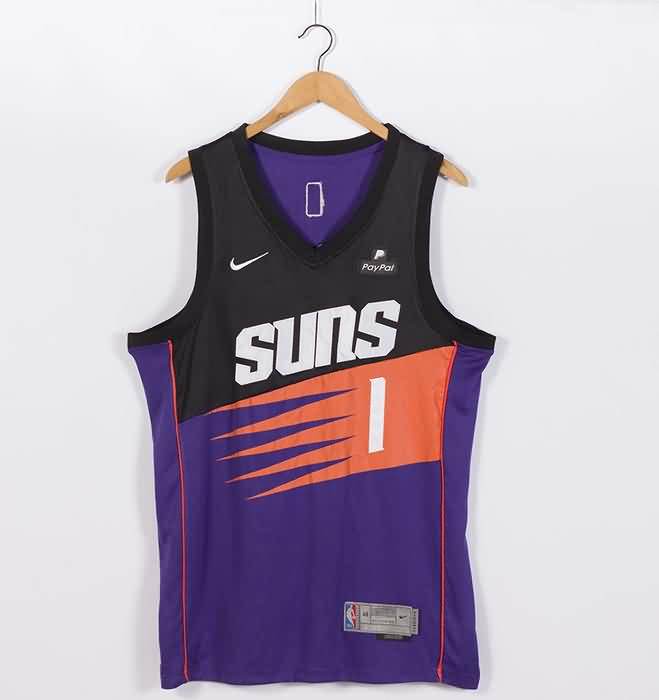 Phoenix Suns 20/21 Purple #1 BOOKER Basketball Jersey 02 (Stitched)