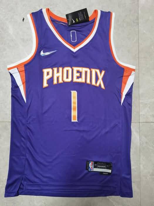 Phoenix Suns 21/22 Purple #1 BOOKER Basketball Jersey (Stitched)