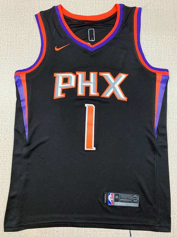 Phoenix Suns Black #1 BOOKER Basketball Jersey (Stitched)