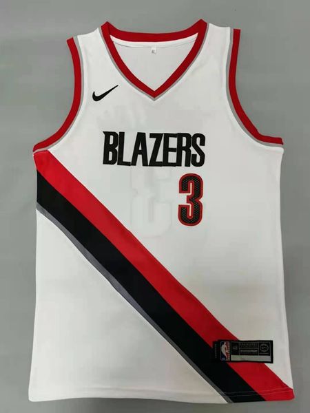 20/21 Portland Trail Blazers White #3 MCCOLLUM Basketball Jersey (Stitched)