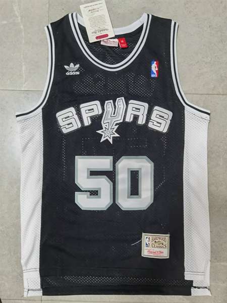 San Antonio Spurs Black #50 ROBINSON Classics Basketball Jersey (Stitched)