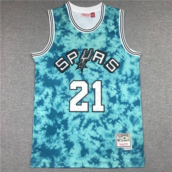 San Antonio Spurs Green #21 DUNCAN Classics Basketball Jersey (Stitched)