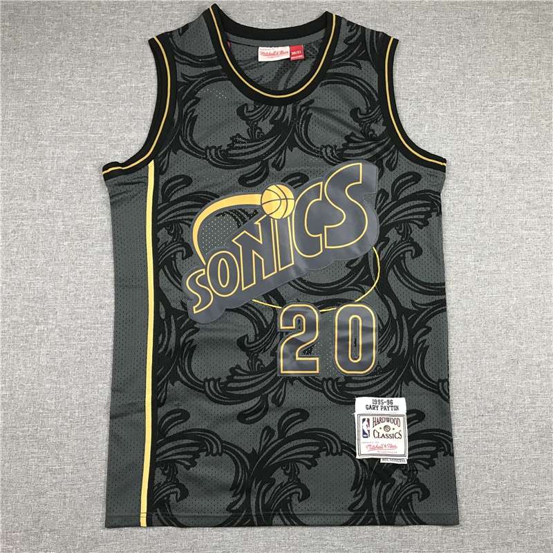 Seattle Sounders 1995/96 Black #20 PAYTON Classics Basketball Jersey (Stitched)
