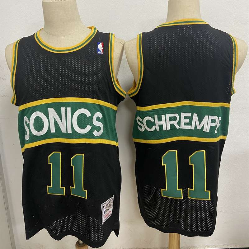 Seattle Sounders Black #11 SCHREMPF Classics Basketball Jersey (Stitched)