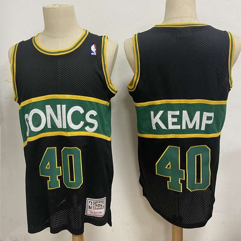 Seattle Sounders Black #40 KEMP Classics Basketball Jersey (Stitched)