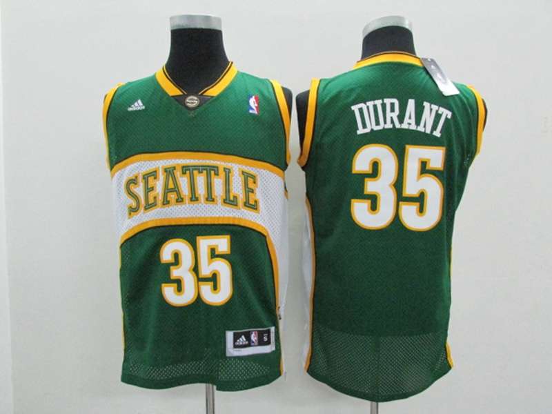 Seattle Sounders Green #35 DURANT Classics Basketball Jersey (Stitched)