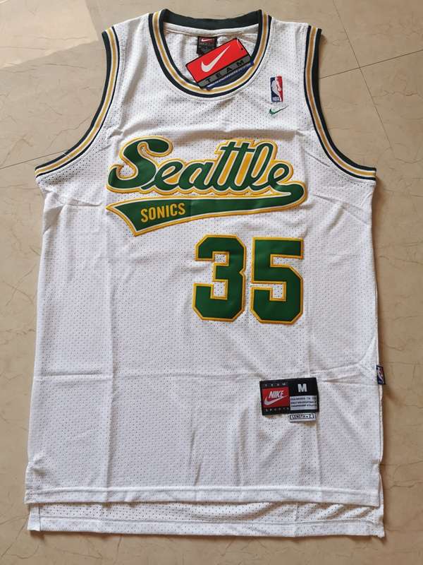 Seattle Sounders White #35 DURANT Classics Basketball Jersey 02 (Stitched)