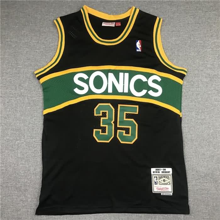 Seattle Sounders 2007/08 Black #35 DURANT Classics Basketball Jersey (Stitched)