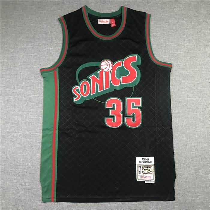 Seattle Sounders 2007/08 Black #35 DURANT Classics Basketball Jersey 02 (Stitched)