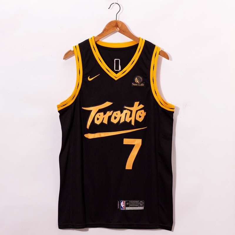 Toronto Raptors 20/21 Black #7 LOWRY City Basketball Jersey (Stitched)