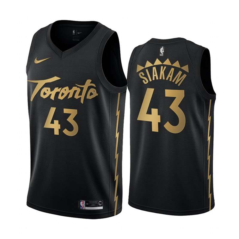 Toronto Raptors 2020 Black #43 SIAKAM City Basketball Jersey (Stitched)