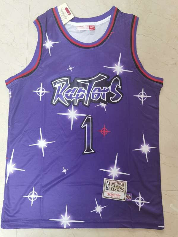 Toronto Raptors 2020 Purple #1 McGRADY Starry Basketball Jersey (Stitched)